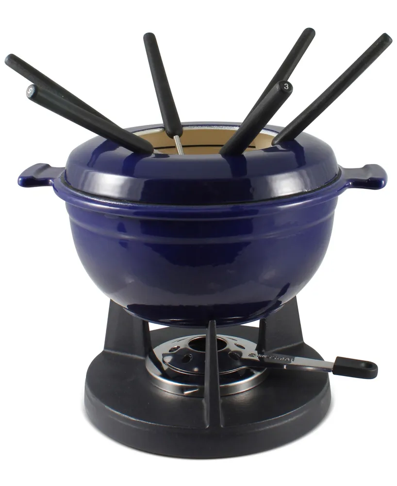 Swissmar Summit 10-Piece Cast Iron Fondue Set (Black) Membership