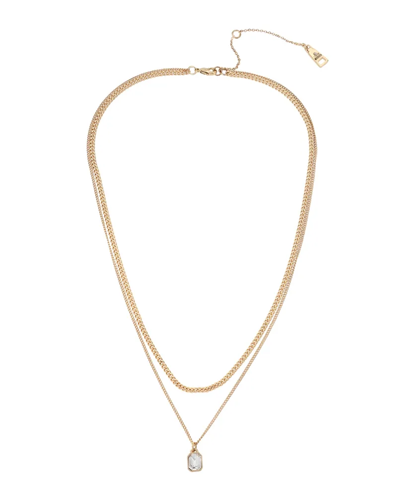 Steve Madden Women's Stone Layered Necklace