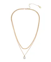 Steve Madden Women's Stone Layered Necklace