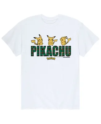 Men's Pokemon Plaid Logo T-shirt