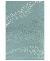 Liora Manne' Carmel School Of Fish 7'10" x 9'10" Outdoor Area Rug