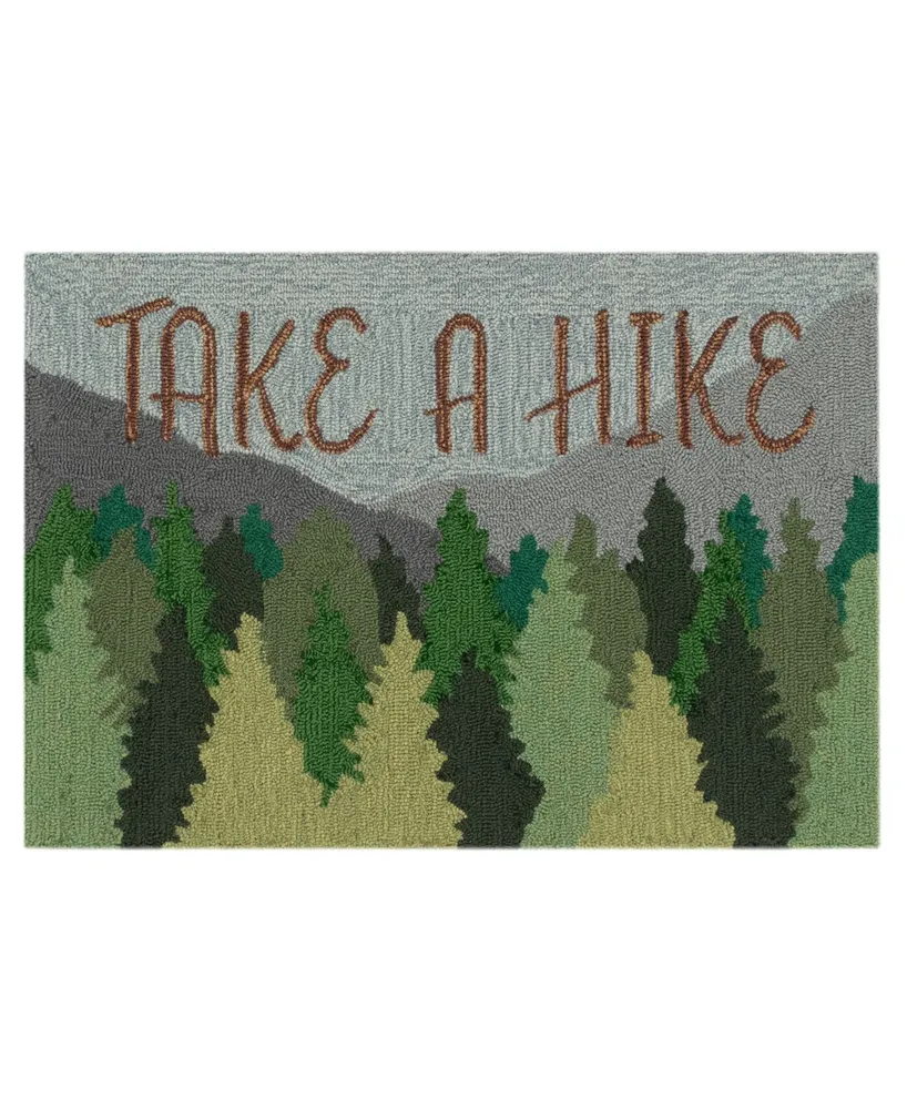 Liora Manne' Frontporch Take A Hike 1'8" x 2'6" Outdoor Area Rug