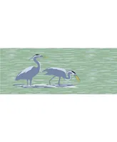 Liora Manne' Frontporch Blue Heron 2' x 5' Runner Outdoor Area Rug