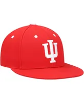 Men's adidas Indiana Hoosiers Crimson On-Field Baseball Fitted Hat