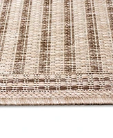 Liora Manne' Malibu Simple Border 3'3" x 4'11" Outdoor Area Rug