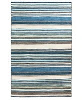 Liora Manne' Sonoma Malibu Stripe 3'6" x 5'6" Outdoor Area Rug