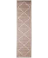 Liora Manne' Malibu Checker Diamond 1'11" x 7'6" Runner Outdoor Area Rug