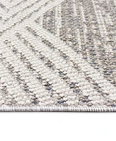 Liora Manne' Dunes Modern Diamond 1'11" x 7'6" Runner Outdoor Area Rug