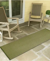 Liora Manne' Calais Solid 2' x 7'6" Runner Outdoor Area Rug