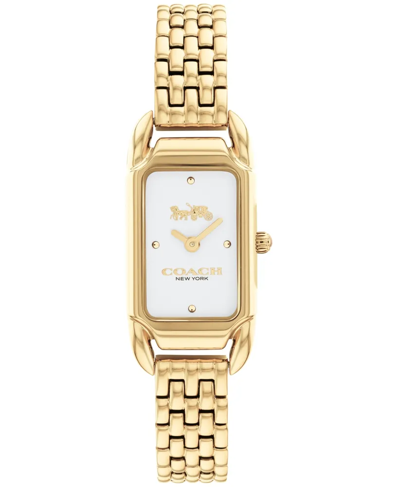 Coach Women's Cadie Gold-tone Bracelet Watch 17.5mmX28.5mm - Gold