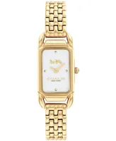 Coach Women's Cadie Gold-tone Bracelet Watch 17.5mmX28.5mm