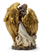 Angel with Holy Family in Wings - Gold