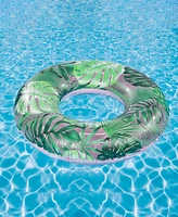 Poolcandy Large Green Leaves Pool Tube, 42"