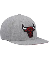 Men's Mitchell & Ness Heathered Gray Chicago Bulls 2.0 Snapback Hat