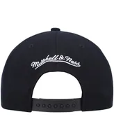 Men's Mitchell & Ness Black Minnesota Timberwolves Hardwood Classics Script 2.0 Snapback Hat