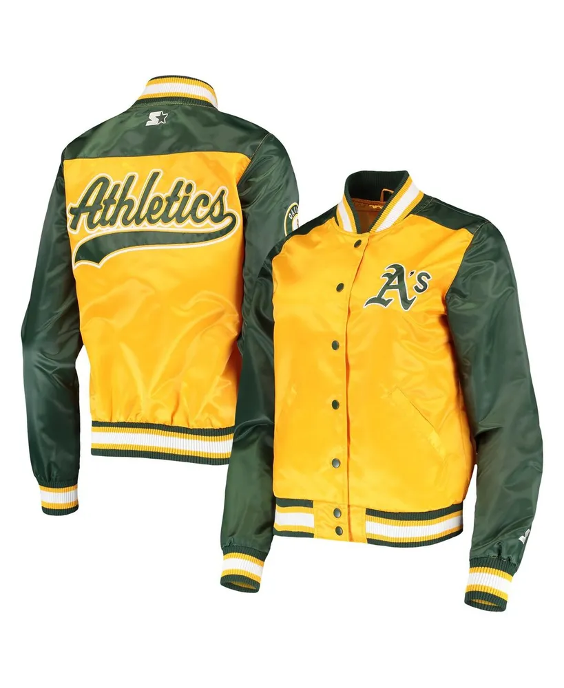 Women's Starter Gold Oakland Athletics The Legend Full-Snap Jacket