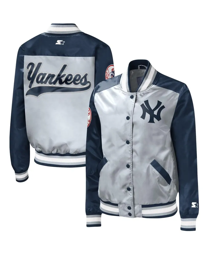 New York Yankees Antigua Women's Flare Full-Button Jacket - Navy