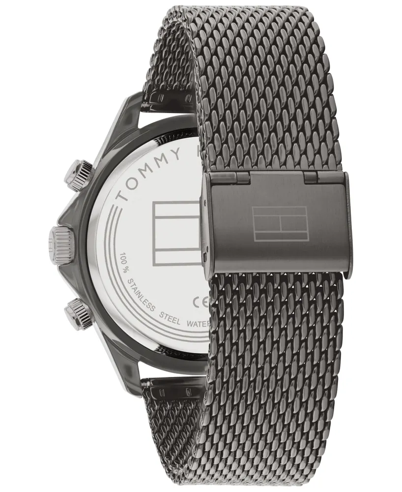 Tommy Hilfiger Men's Gunmetal Mesh Bracelet Watch 44mm