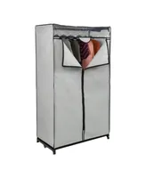 Wide Double Door Portable Wardrobe Closet with Cover, 36"