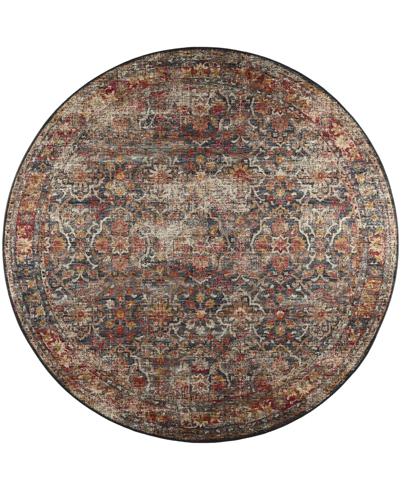 D Style Basilic BAS3 8' x Round Area Rug