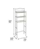 Over The Toilet Space Saver 3 Tier Shelf