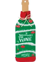 Don't Get Your Tinsel in a Tangle - I Brought The Wine' Bottle Sock