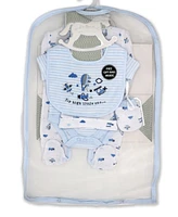 Baby Boys Fly High Layette Gift Mesh Bag, 5 Piece Set