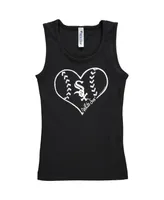 Big Girls Soft as a Grape Black Chicago White Sox Cotton Tank Top