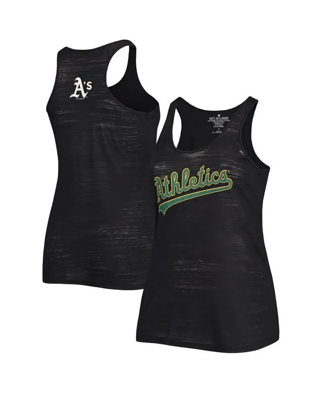 Lids Oakland Athletics DKNY Sport Women's Tri-Blend Tank Top - Black