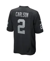 Men's Nike Daniel Carlson Black Las Vegas Raiders Game Player Jersey