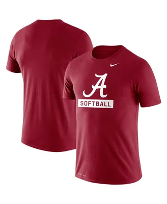 Men's Nike Crimson Alabama Tide Softball Drop Legend Performance T-shirt