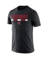 Men's Jordan Black Oklahoma Sooners Team Dna Legend Performance T-shirt