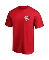 Men's Fanatics Red Washington Nationals Number One Dad Team T-shirt