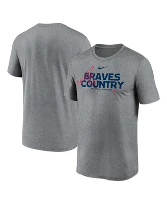 Men's Nike Heathered Charcoal Atlanta Braves Local Rep Legend Performance T-shirt