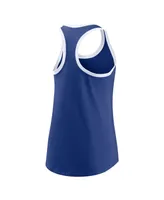 Women's Nike Royal Los Angeles Dodgers X-Ray Racerback Performance Tank Top