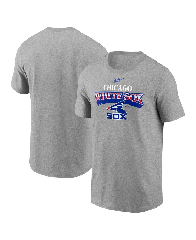 Men's Nike Heathered Charcoal Chicago White Sox Cooperstown Collection Rewind Arch T-shirt