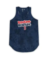 Women's Concepts Sport Navy Boston Red Sox Plus Cloud Tank Top and Shorts Sleep Set