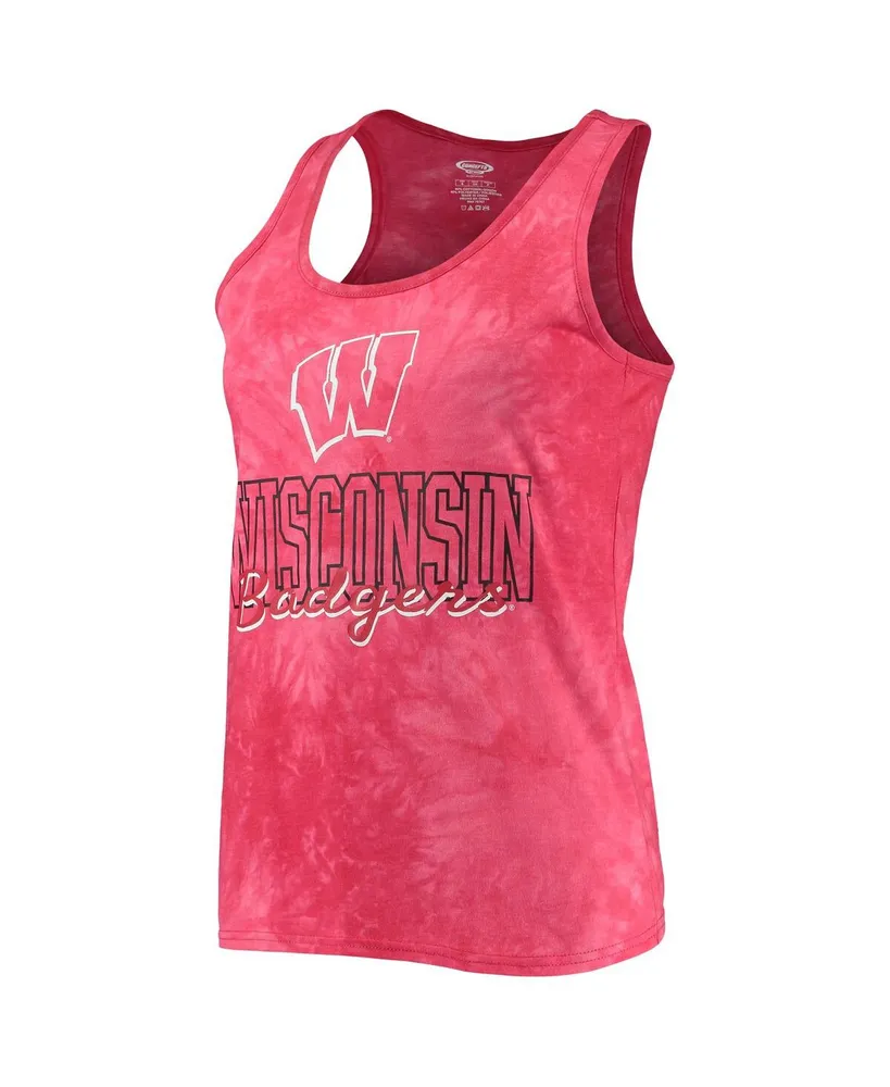 Women's Concepts Sport Red Wisconsin Badgers Billboard Tie-Dye Tank Top and Shorts Set