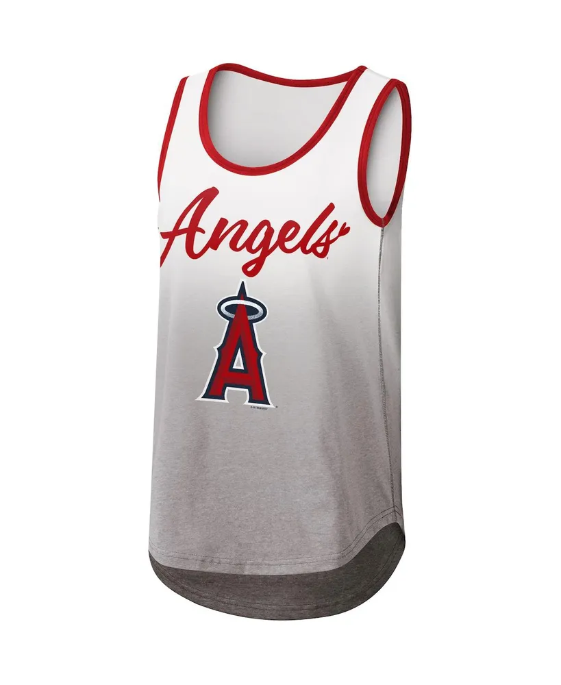 Women's G-iii 4Her by Carl Banks White Los Angeles Angels Logo Opening Day Tank Top
