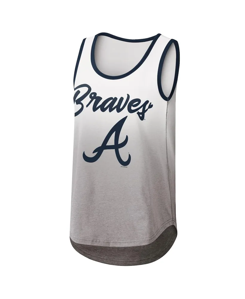 Women's G-iii 4Her by Carl Banks White Atlanta Braves Logo Opening Day Tank Top