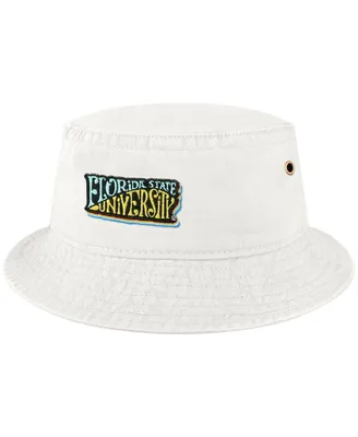 Men's League Collegiate Wear White Florida State Seminoles Beach Club Color Waves Bucket Hat