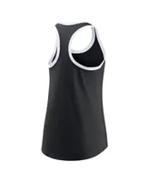 Women's Nike Black Chicago White Sox X-Ray Racerback Performance Tank Top