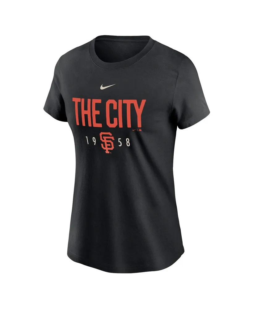 Women's Nike Black San Francisco Giants Local Team T-shirt
