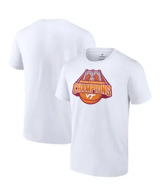 Men's Fanatics White Virginia Tech Hokies 2022 Acc Basketball Conference Tournament Champions T-shirt