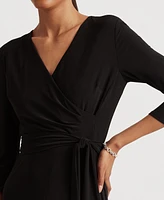 Lauren Ralph Surplice Jersey Dress