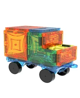 Mag-Genius 102 Piece Magnetic Building Block Play People Castle Set