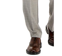 Perry Ellis Portfolio Men's Essentials Slim-Fit Stretch Glen Plaid Dress Pants