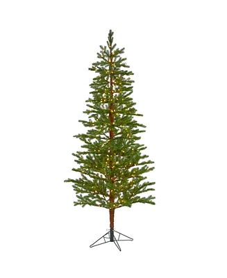 Fairbanks Fir Artificial Christmas Tree with Lights and Bendable Branches, 90"