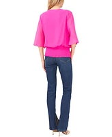 Sam & Jess Women's Smocked-Waist Top