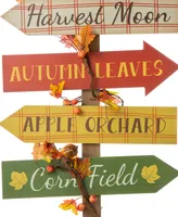 Glitzhome Fall Pumpkin Patch Porch Sign, 42.50"